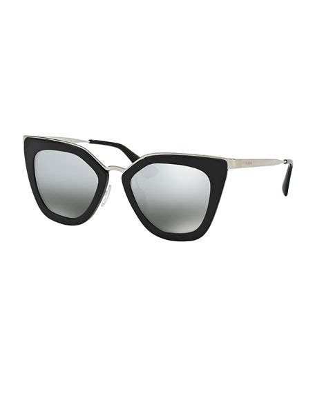 prada mirrored square cat eye sunglasses|cat eye prada sunglasses women.